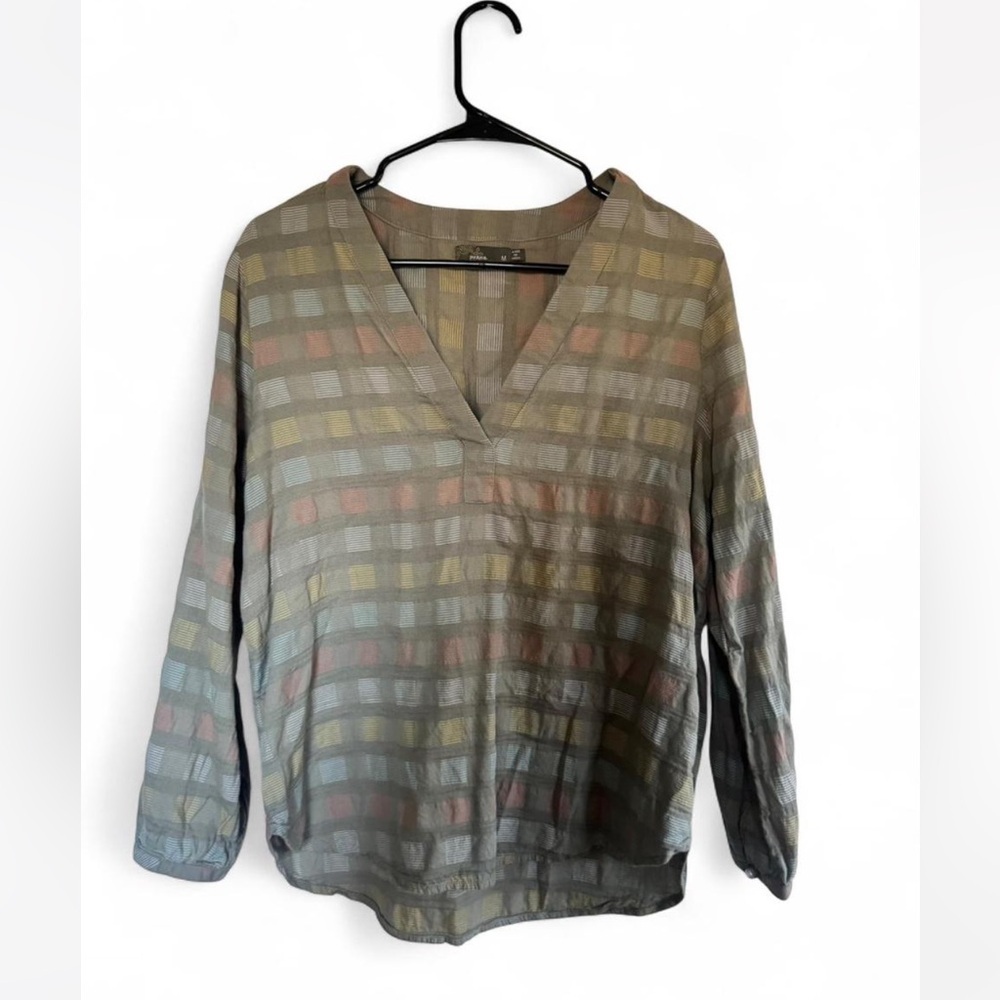 Prana Indra Multicolor V-Neck Blouse Boho
